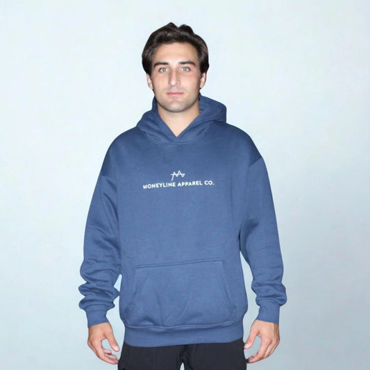 Blue MoneyLine Apparel Heavy Hoodie
