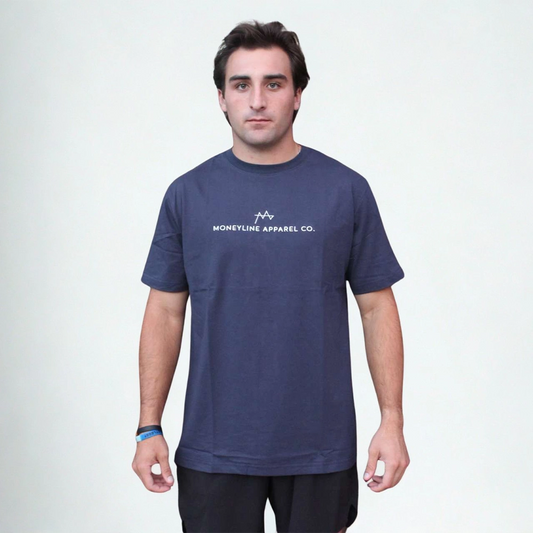 Blue MoneyLine Heavy T- Shirt