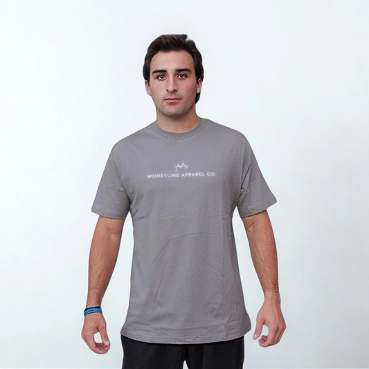 Grey MoneyLine Heavy T- Shirt